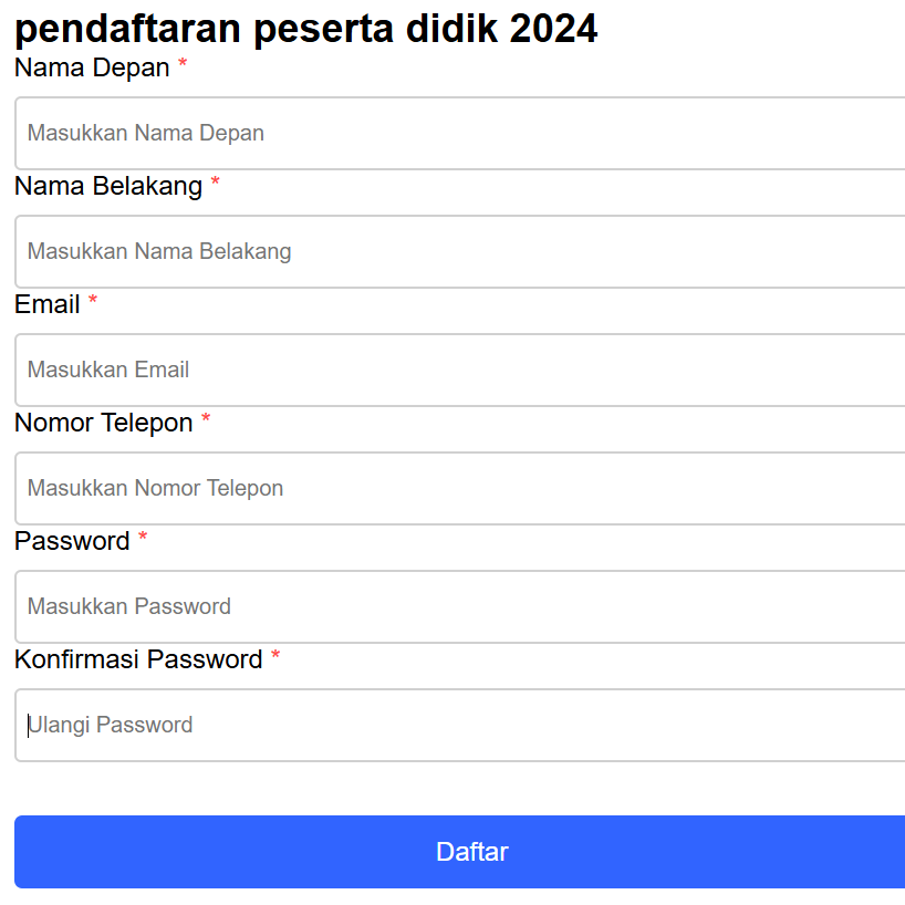 From pendaftaran